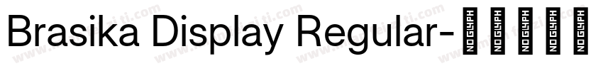 Brasika Display Regular字体转换